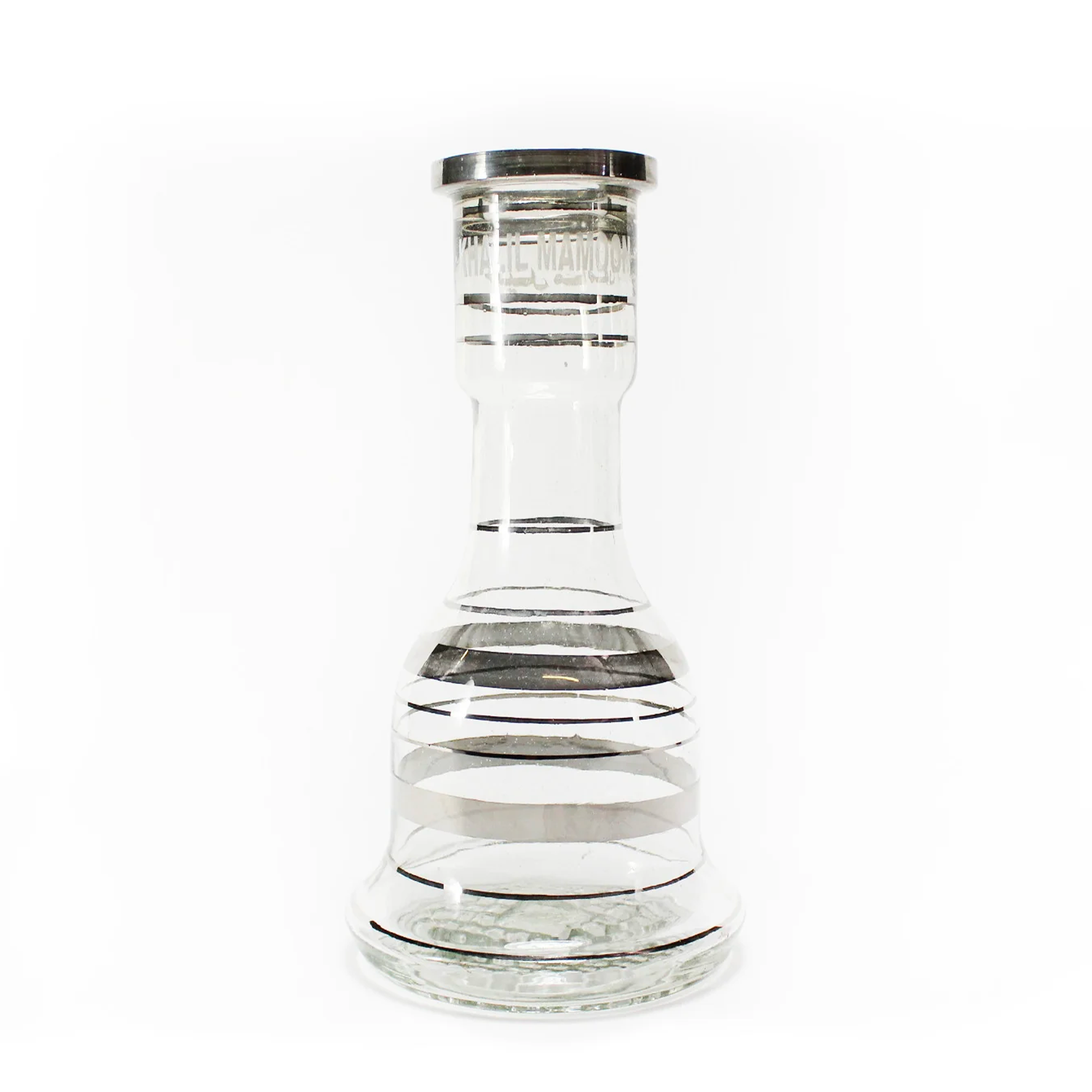 Khalil Mamoon vetro base narghilè argento Khalil Mamoon vetro base narghilè argento